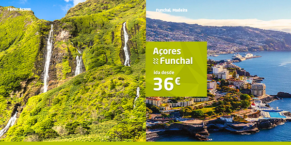 Açores <> Funchal, ida desde 36€