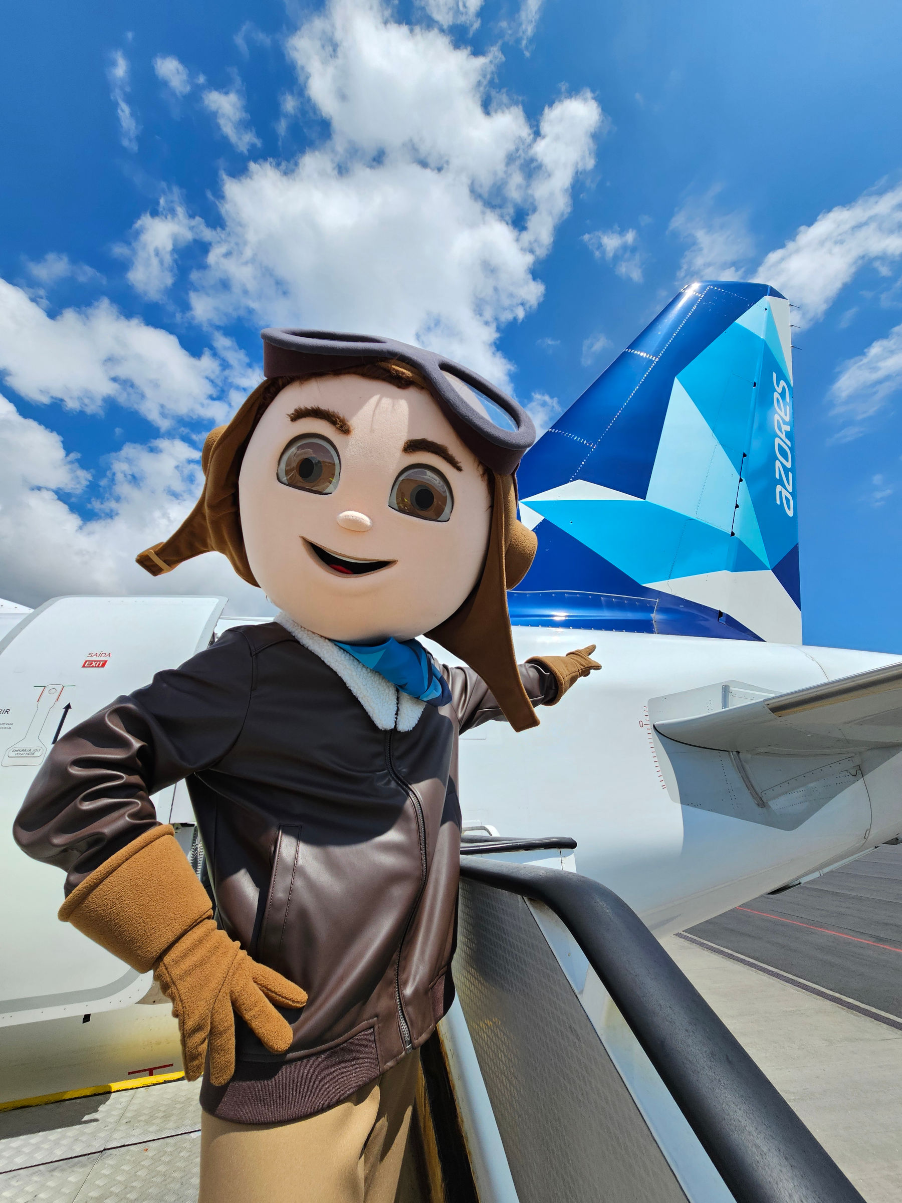 Satinhas a mascote da Azores Airlines